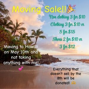 Moving Sale Announcement